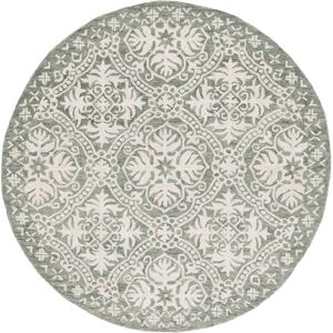 Lauren Ralph Lauren Handmade Nina Geometric Wool Rug Sage/Ivory 6' Round Lauren Ralph Lauren Handmade Nina Geometric Wool Rug Sage/Ivory 6' Round