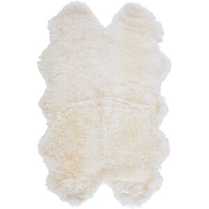 SAFAVIEH Handmade Sheepskin Aybek Genuine Pelt Rug Natural/White 4' x 6' SAFAVIEH Handmade Sheepskin Aybek Genuine Pelt Rug Natural/White 4' x 6'