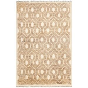 SAFAVIEH Hand-knotted Tangier Mare Modern Wool Rug Ivory/Multi 5' x 8' SAFAVIEH Hand-knotted Tangier Mare Modern Wool Rug Ivory/Multi 5' x 8'