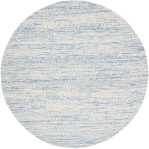 SAFAVIEH Handmade Marbella Suzeta Wool Rug Blue/Ivory 6' Round SAFAVIEH Handmade Marbella Suzeta Wool Rug Blue/Ivory 6' Round