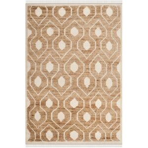SAFAVIEH Hand-knotted Tangier Mare Modern Wool Rug Ivory/Multi 4' x 6' SAFAVIEH Hand-knotted Tangier Mare Modern Wool Rug Ivory/Multi 4' x 6'