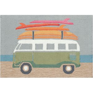 Liora Manne Frontporch Van Life Indoor/Outdoor Area Rug Aqua 2' x 3' Liora Manne Frontporch Van Life Indoor/Outdoor Area Rug Aqua 2' x 3'