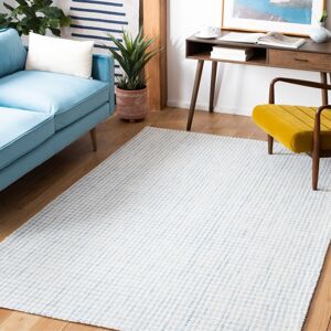 SAFAVIEH Handmade Marbella Målfrid Wool Rug Blue/Ivory 3' x 5' SAFAVIEH Handmade Marbella Målfrid Wool Rug Blue/Ivory 3' x 5'
