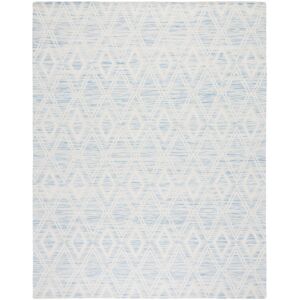 SAFAVIEH Handmade Marbella Asya Diamond Wool Rug Light Blue/Ivory 8' x 10' SAFAVIEH Handmade Marbella Asya Diamond Wool Rug Light Blue/Ivory 8' x 10'