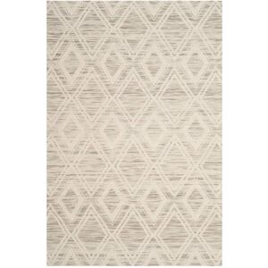 SAFAVIEH Handmade Marbella Asya Diamond Wool Rug Light Brown/Ivory 4' x 6' SAFAVIEH Handmade Marbella Asya Diamond Wool Rug Light Brown/Ivory 4' x 6'