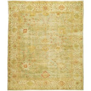 SAFAVIEH Couture Hand-knotted Oushak Tonna Traditional Oriental Wool Rug with Fringe Dark Green/Light Green 9' x 12' SAFAVIEH Couture Hand-knotted Oushak Tonna Traditional Oriental Wool Rug with Fringe Dark Green/Light Green 9' x 12'