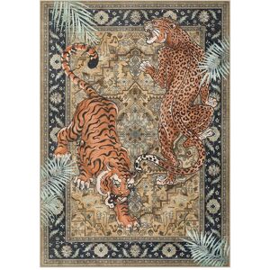 Bluebell Tiger Leopard Print Washable Area Rug, Boho Animal indoor Carpet, Non-Slip Low Pile Brown 5'x7'(Taupe) Bluebell Tiger Leopard Print Washable Area Rug, Boho Animal indoor Carpet, Non-Slip Low Pile Brown 5'x7'(Taupe)