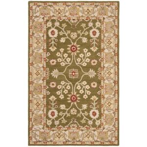 SAFAVIEH Handmade Anatolia Aurelia Traditional Oriental Hand-spun Wool Rug Moss/Ivory 5' x 8' SAFAVIEH Handmade Anatolia Aurelia Traditional Oriental Hand-spun Wool Rug Moss/Ivory 5' x 8'