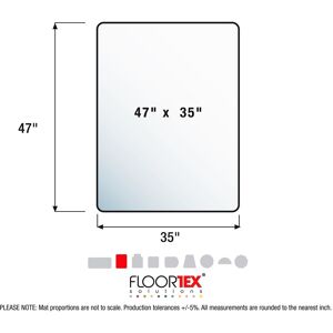 Floortex® Exclusive Ultimat® Rectangular Chair Mat for Carpets up to 1/2 35 60.0 In. L X 48.0 In. W X 0.09 In. D Floortex® Exclusive Ultimat® Rectangular Chair Mat for Carpets up to 1/2 35 60.0 In. L X 48.0 In. W X 0.09 In. D