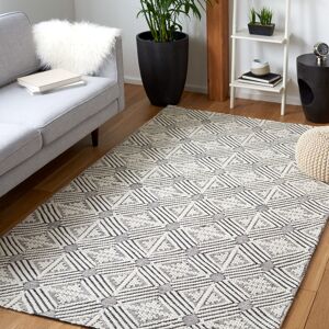 SAFAVIEH Handmade Marbella Cela Wool Rug Ivory/Black 3' x 5' SAFAVIEH Handmade Marbella Cela Wool Rug Ivory/Black 3' x 5'