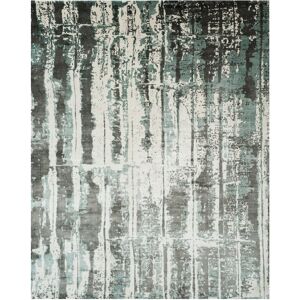 SAFAVIEH Handmade Mirage Draginja Modern Abstract Viscose Rug Silver/Grey 8' x 10' SAFAVIEH Handmade Mirage Draginja Modern Abstract Viscose Rug Silver/Grey 8' x 10'