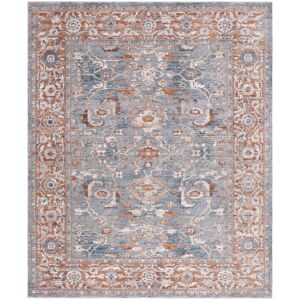 SAFAVIEH Heirloom Katrine Traditional Oriental Rug Grey/Blue Rust 8' x 10' SAFAVIEH Heirloom Katrine Traditional Oriental Rug Grey/Blue Rust 8' x 10'