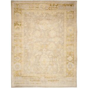 SAFAVIEH Couture Hand-knotted Sultanabad Joelene Traditional Oriental Wool Rug with Fringe Beige/Green 9' x 12' SAFAVIEH Couture Hand-knotted Sultanabad Joelene Traditional Oriental Wool Rug with Fringe Beige/Green 9' x 12'