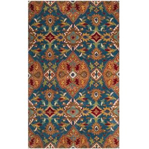 SAFAVIEH Heritage Oriental Hand-tufted Wool Area Rug Camel/Blue 6' x 9' SAFAVIEH Heritage Oriental Hand-tufted Wool Area Rug Camel/Blue 6' x 9'