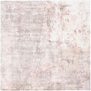 SAFAVIEH Handmade Mirage Skye Modern Abstract Viscose Rug Pink 7' Square SAFAVIEH Handmade Mirage Skye Modern Abstract Viscose Rug Pink 7' Square