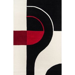 Momeni Delhi Hand-tufted Wool Contemporary Geometric Area Rug Black 3' 6 Momeni Delhi Hand-tufted Wool Contemporary Geometric Area Rug Black 3' 6