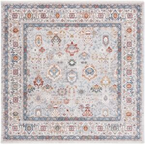 SAFAVIEH Lauren Ralph Lauren Lefka Rug Light Grey/Blue Rust 6'7 SAFAVIEH Lauren Ralph Lauren Lefka Rug Light Grey/Blue Rust 6'7
