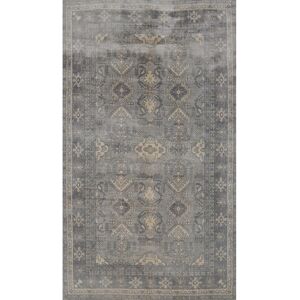 Rug Source Hand-knotted Transitional Silk Carpet Grey Oushak Rug Geometric Area Rug - 7' 10'' X 4' 10'' Grey 7' 10'' X 4' 10'' Rug Source Hand-knotted Transitional Silk Carpet Grey Oushak Rug Geometric Area Rug - 7' 10'' X 4' 10'' Grey 7' 10'' X 4' 10''