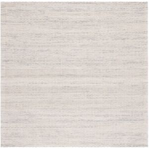 SAFAVIEH Handmade Marbella Suzeta Wool Rug Grey/Beige 6' Square SAFAVIEH Handmade Marbella Suzeta Wool Rug Grey/Beige 6' Square