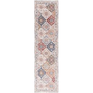 SAFAVIEH Lauren Ralph Lauren Aretina Rug Ivory/Blue Rust 2' x 8' Runner SAFAVIEH Lauren Ralph Lauren Aretina Rug Ivory/Blue Rust 2' x 8' Runner