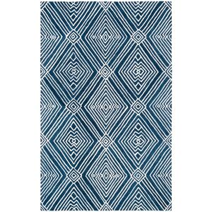 Lauren Ralph Lauren Handmade Isabella Modern & Contemporary Geometric Wool Rug Indigo 6' x 9' Lauren Ralph Lauren Handmade Isabella Modern & Contemporary Geometric Wool Rug Indigo 6' x 9'