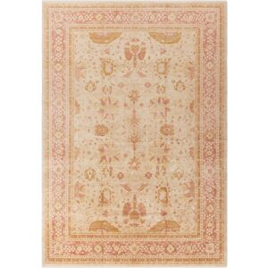 SAFAVIEH Couture Hand-knotted Peshawar Bhavana Traditional Oriental Vegetable Dye Wool Rug Gold/Light Rose 12' x 18' SAFAVIEH Couture Hand-knotted Peshawar Bhavana Traditional Oriental Vegetable Dye Wool Rug Gold/Light Rose 12' x 18'