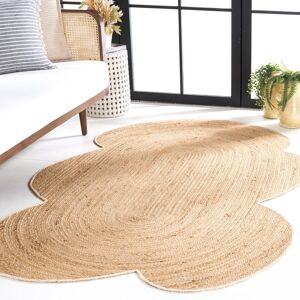 SAFAVIEH Handmade Natural Fiber Narmila Farmhouse Jute Rug - 5' x 8' Rectangle Scallop Natural 5' x 8' Rectangle Scallop SAFAVIEH Handmade Natural Fiber Narmila Farmhouse Jute Rug - 5' x 8' Rectangle Scallop Natural 5' x 8' Rectangle Scallop