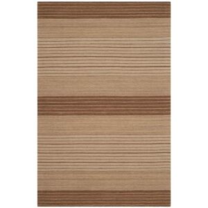 SAFAVIEH Handmade Marbella Evamarie Modern Wool Rug Beige/Brown 4' x 6' SAFAVIEH Handmade Marbella Evamarie Modern Wool Rug Beige/Brown 4' x 6'