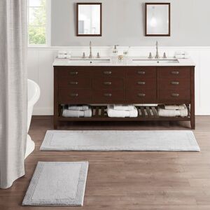 Roomfitters 21x34 Cotton Tufted 3000 GSM Reversible Bath Rug, Grey Heavyweight Luxury Spa Carpet, Extra Soft Absorbent Mat Set Grey 2' x 3' Roomfitters 21x34 Cotton Tufted 3000 GSM Reversible Bath Rug, Grey Heavyweight Luxury Spa Carpet, Extra Soft Absorbent Mat Set Grey 2' x 3'