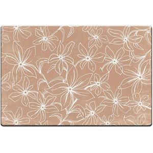 Thirstystone Mocha Lily Decorative Vinyl Kitchen Mat 30 Multi 30x20 Thirstystone Mocha Lily Decorative Vinyl Kitchen Mat 30 Multi 30x20