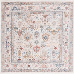 SAFAVIEH Lauren Ralph Lauren Lefka Rug Ivory/Blue Rust 6'7 SAFAVIEH Lauren Ralph Lauren Lefka Rug Ivory/Blue Rust 6'7