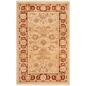 SAFAVIEH Couture Hand-knotted Peshawar Insa Traditional Oriental Vegetable Dye Wool Rug with Fringe Ivory/Red 3' x 5' SAFAVIEH Couture Hand-knotted Peshawar Insa Traditional Oriental Vegetable Dye Wool Rug with Fringe Ivory/Red 3' x 5'