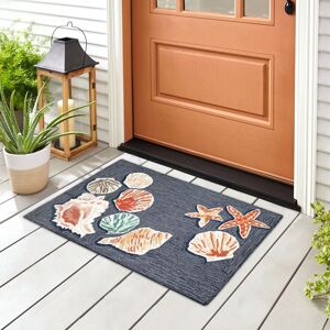 Liora Manne Frontporch Beachcomber Indoor/Outdoor Rug Denim 2' x 3' Liora Manne Frontporch Beachcomber Indoor/Outdoor Rug Denim 2' x 3'