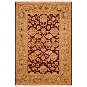 SAFAVIEH Couture Hand-knotted Peshawar Ingmari Traditional Oriental Vegetable Dye Wool Rug with Fringe Rust/Lemon 5' x 8' SAFAVIEH Couture Hand-knotted Peshawar Ingmari Traditional Oriental Vegetable Dye Wool Rug with Fringe Rust/Lemon 5' x 8'