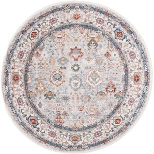 SAFAVIEH Lauren Ralph Lauren Lefka Rug Light Grey/Blue Rust 6'7 SAFAVIEH Lauren Ralph Lauren Lefka Rug Light Grey/Blue Rust 6'7
