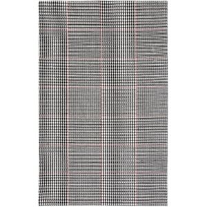 SAFAVIEH Handmade Marbella Hiske Wool Rug Black/Ivory 4' x 6' SAFAVIEH Handmade Marbella Hiske Wool Rug Black/Ivory 4' x 6'