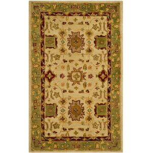 SAFAVIEH Handmade Taj Mahal Nato Traditional Oriental Wool Rug Ivory/Green 3' x 5' SAFAVIEH Handmade Taj Mahal Nato Traditional Oriental Wool Rug Ivory/Green 3' x 5'