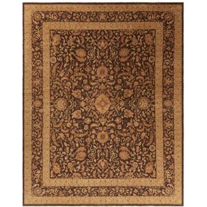 SAFAVIEH Couture Hand-knotted Haj Jalili Katlyn Traditional Oriental Wool Rug with Fringe Brown 12' x 15' SAFAVIEH Couture Hand-knotted Haj Jalili Katlyn Traditional Oriental Wool Rug with Fringe Brown 12' x 15'