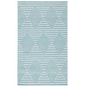 SAFAVIEH Handmade Marbella Hatsue Modern Viscose Rug Light Blue/Ivory 3' x 5' SAFAVIEH Handmade Marbella Hatsue Modern Viscose Rug Light Blue/Ivory 3' x 5'