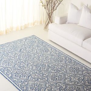Lauren Ralph Lauren Handmade Elfur Contemporary Wool Rug Navy/Ivory 3' x 5' Lauren Ralph Lauren Handmade Elfur Contemporary Wool Rug Navy/Ivory 3' x 5'