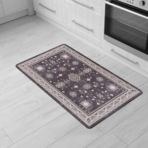 World Rug Gallery Transitional Bordered Cushioned Anti-Fatigue Mat Black 18 in. X 30 in. World Rug Gallery Transitional Bordered Cushioned Anti-Fatigue Mat Black 18 in. X 30 in.