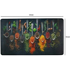 Denislawn Spices and Herbs Kitchen Rug Mat 40x120cm Style3 Denislawn Spices and Herbs Kitchen Rug Mat 40x120cm Style3