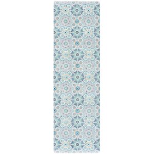 SAFAVIEH Kitchen Mat Soley Non-Slip PVC Kitchen Floor Area Rug Grey/Blue 1'6 SAFAVIEH Kitchen Mat Soley Non-Slip PVC Kitchen Floor Area Rug Grey/Blue 1'6