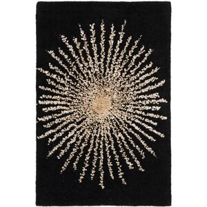 SAFAVIEH Handmade Soho Marsilia Burst New Zealand Wool Rug Black/Beige 2' x 3' SAFAVIEH Handmade Soho Marsilia Burst New Zealand Wool Rug Black/Beige 2' x 3'