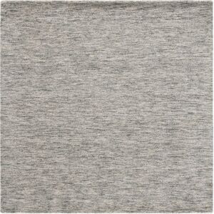SAFAVIEH Handmade Himalaya Alfea Solid Wool Rug Grey 6' Square SAFAVIEH Handmade Himalaya Alfea Solid Wool Rug Grey 6' Square