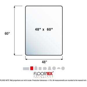 Floortex Cleartex® Unomat® Anti-Slip Rectangular Polycarbonate Chair Mat Hard Floors and Carpet Tiles 48 47.0 In. L X 35.0 In. W X 0.08 In. D Floortex Cleartex® Unomat® Anti-Slip Rectangular Polycarbonate Chair Mat Hard Floors and Carpet Tiles 48 47.0 In. L X 35.0 In. W X 0.08 In. D