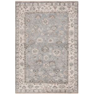 SAFAVIEH Hand-Knotted Samarkand Sidonija Traditional Wool Rug Grey/Ivory 6' x 9' SAFAVIEH Hand-Knotted Samarkand Sidonija Traditional Wool Rug Grey/Ivory 6' x 9'