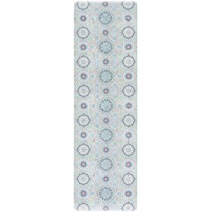 SAFAVIEH Kitchen Mat Giti Non-Slip PVC Kitchen Floor Area Rug Ivory/Blue 1'6 SAFAVIEH Kitchen Mat Giti Non-Slip PVC Kitchen Floor Area Rug Ivory/Blue 1'6