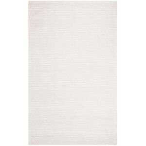 SAFAVIEH Handmade Marbella Hatsue Modern Viscose Rug Silver/Ivory 6' x 9' SAFAVIEH Handmade Marbella Hatsue Modern Viscose Rug Silver/Ivory 6' x 9'