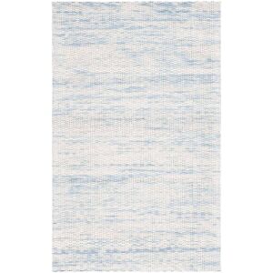 SAFAVIEH Handmade Marbella Suzeta Wool Rug Blue/Ivory 3' x 5' SAFAVIEH Handmade Marbella Suzeta Wool Rug Blue/Ivory 3' x 5'
